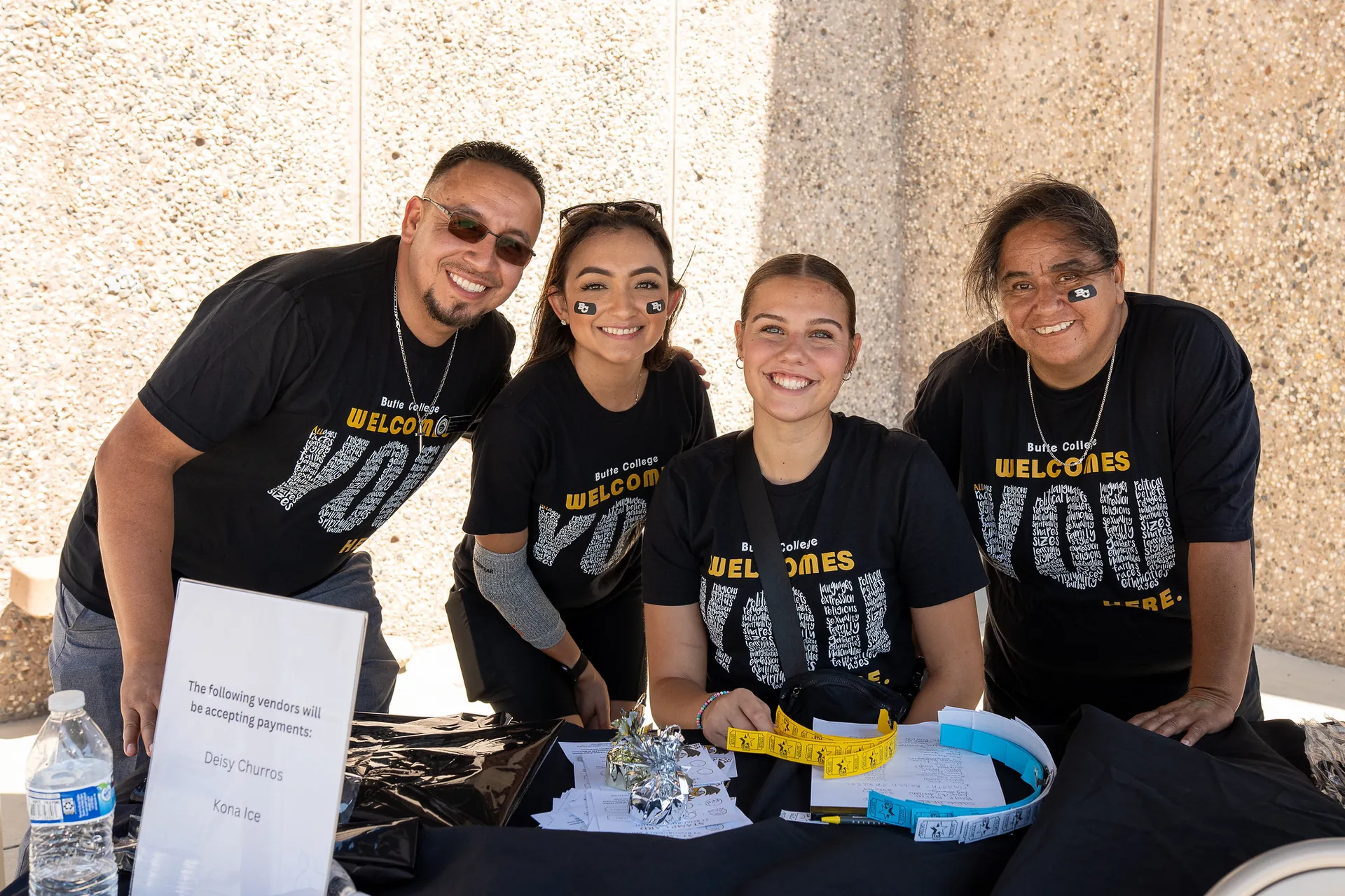 Butte College Students tabling at campus event