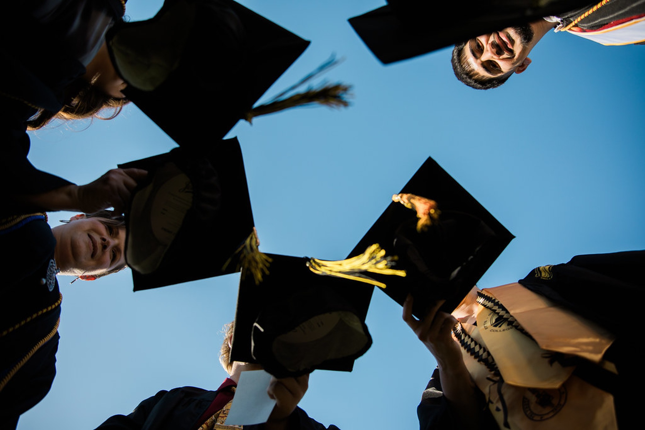 Butte College Students throw graduation caps at commencement ceremony