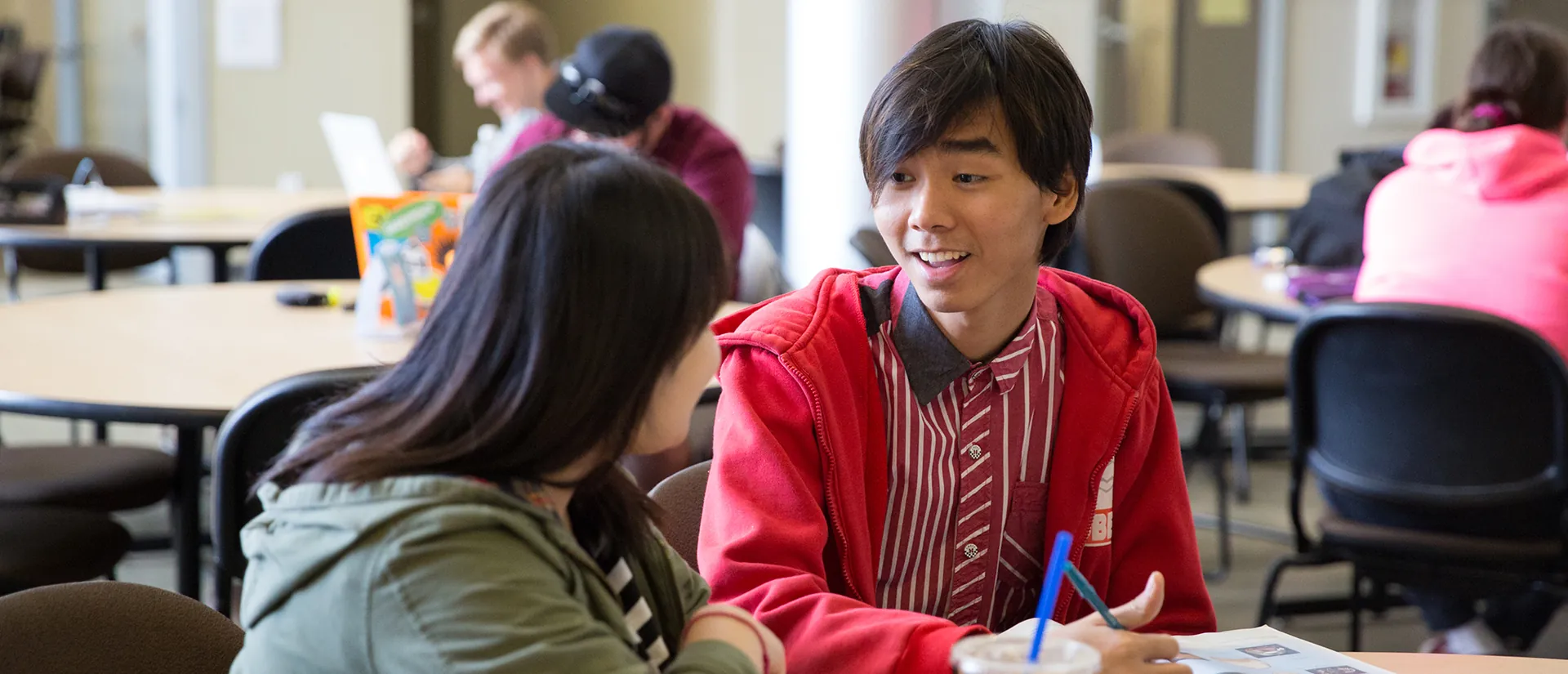 Butte College Students work together in class