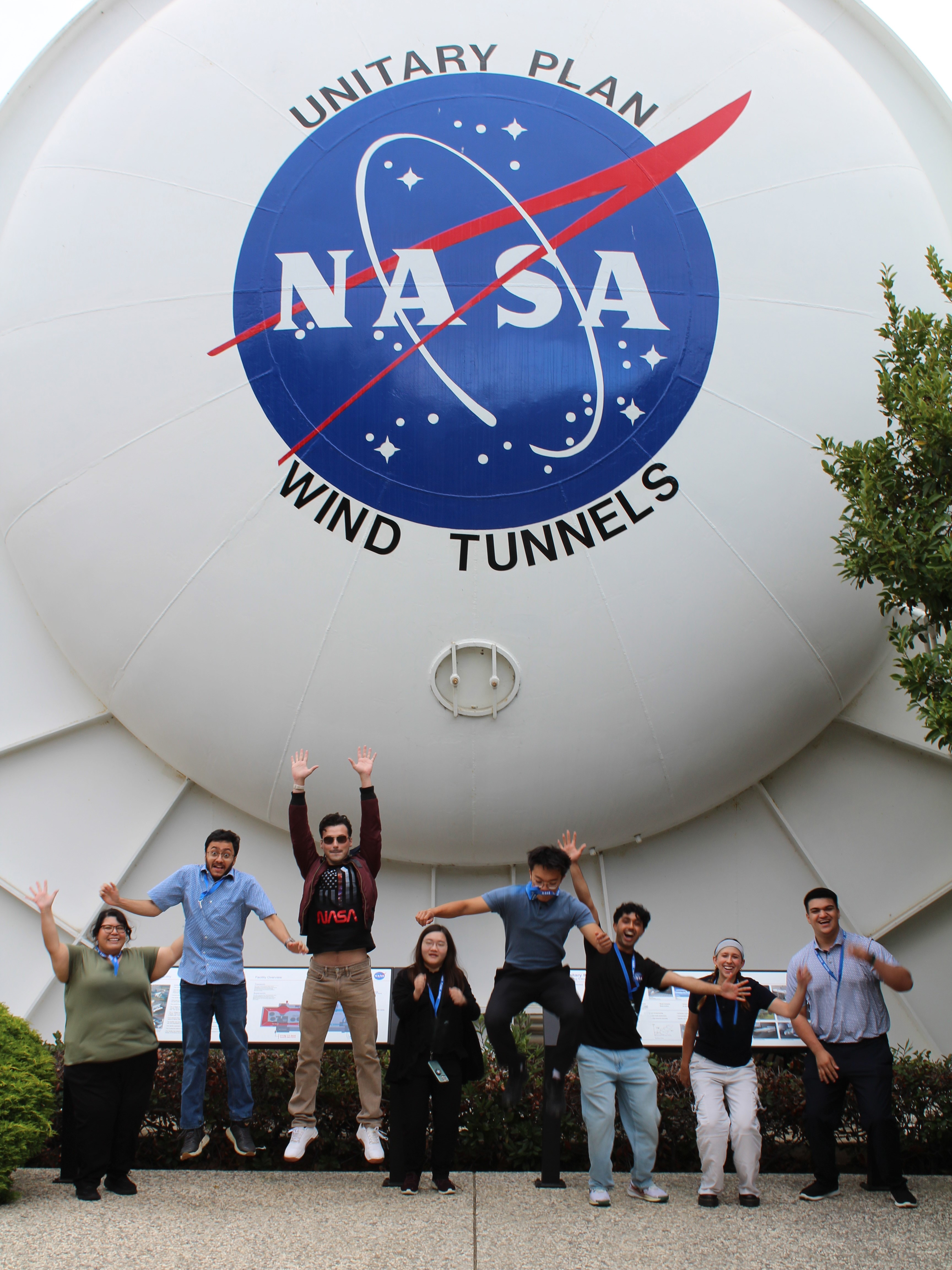 William and other participants at NASA's research facility
